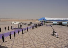 President Trump made the announcement regarding Syria during his trip to the Middle East this week which consisted of stops in Saudi Arabia, Qatar, and the United Arab Emirates. (Photo from AP)