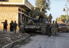 Opposition forces were able to make swift territorial gains against the Syrian regime which included seizing control of Aleppo. (Photo from AP)